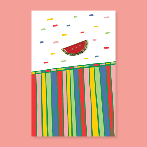 Watermelon pin + post