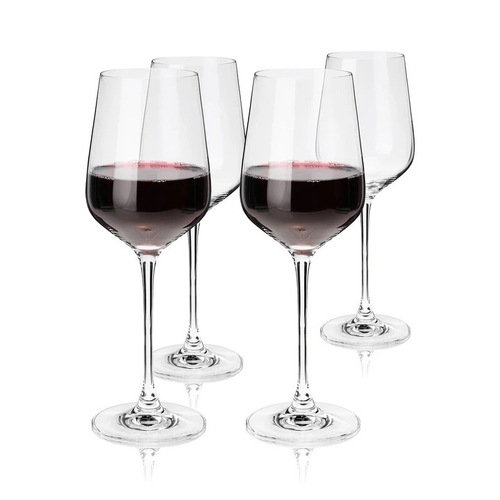 Reserve European Crystal Bordeaux Glasses (set of 4)