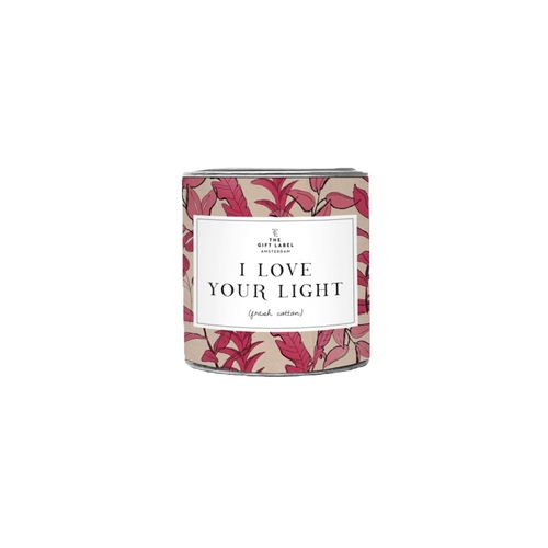 I Love Your Light Candle Tin 90g - Jasmine Vanilla