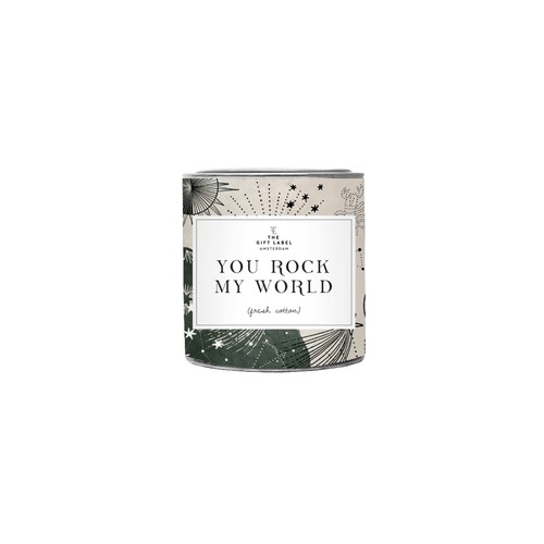 You Rock My World Candle Tin Small - Fresh Cotton