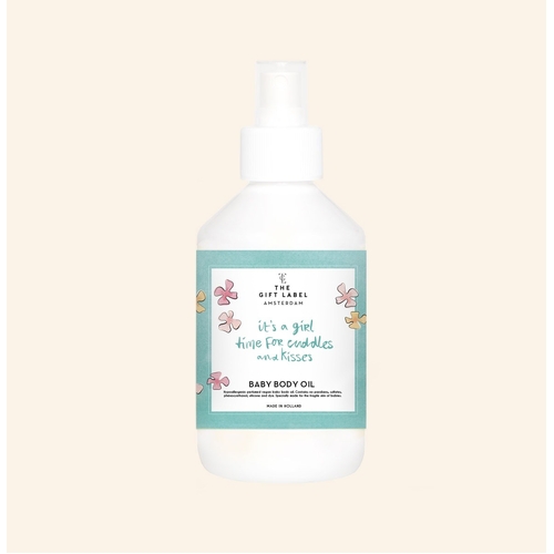 Its a Girl Time for Cuddles and Kisses Baby Body OIl
