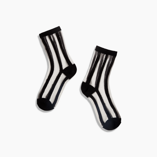 Sheer Socks in Lines :