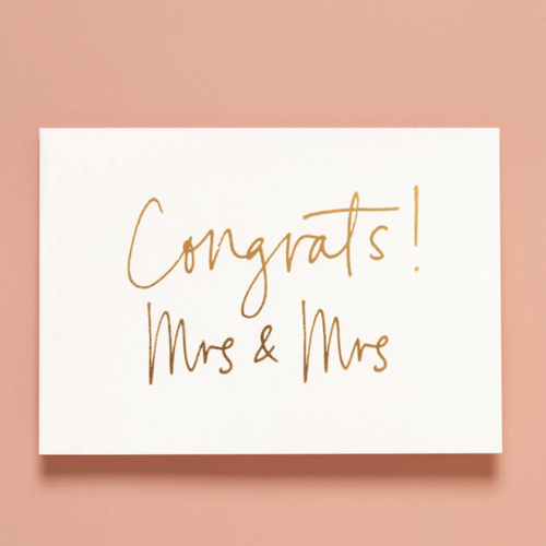 Congrats! Mrs & Mrs Pristine White