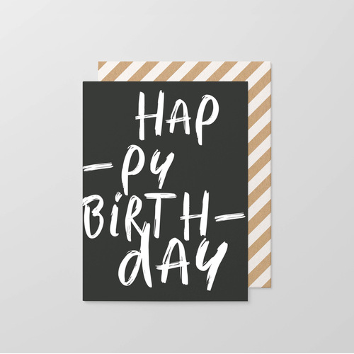 Hap-py Birth-day Foil Small Card