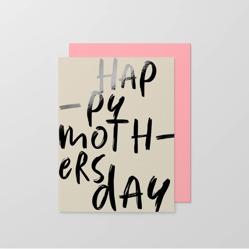 Hap-py Moth-ers Day Foil Small Card