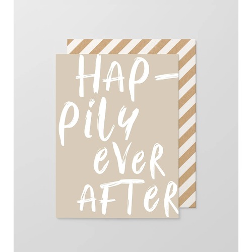 Hap-pily Ever After small card