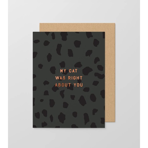 My Cat Was Right About You small card