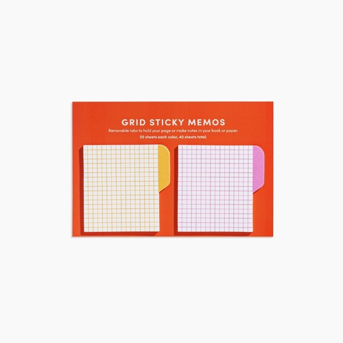 Grid Sticky Memos in Warm