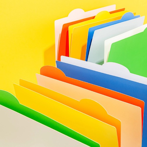 Colourblock File Folder Set 