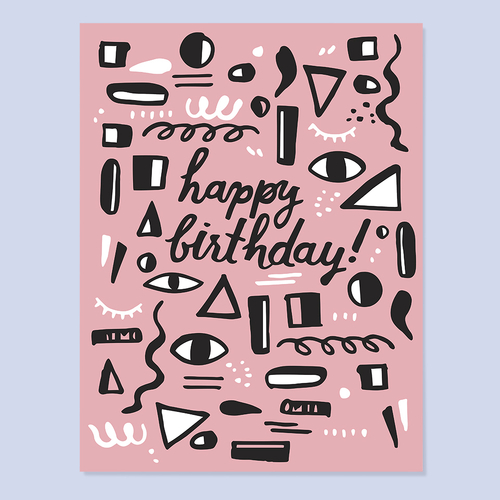 Happy bday Pink Pattern 