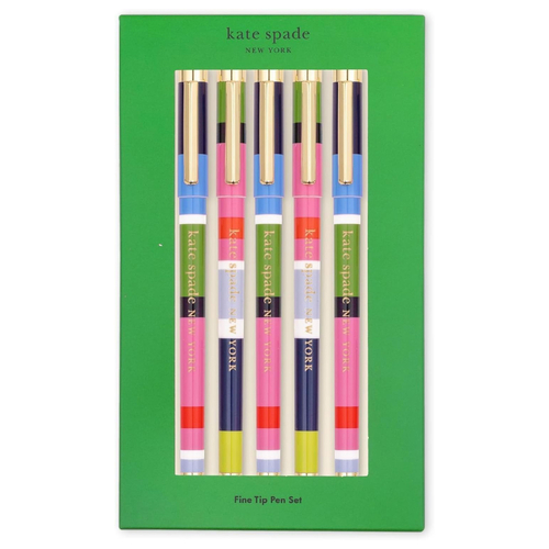 KSNY Fine Tip Pen Set, Sunny Day Stripe