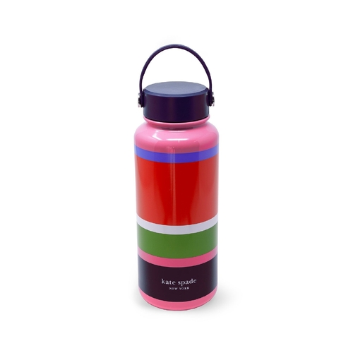 KSNY Stainless Steel XL Water Bottle, Sunny Day Stripe