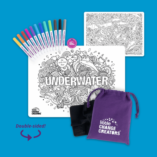 UNDER WATER Re-FUN-able™ Colouring Set