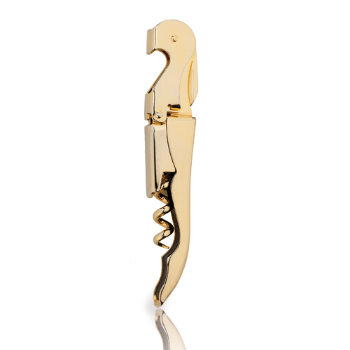 Gold Signature Double Hinged Corkscrew by Viski