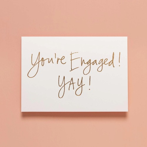 You're Engaged! Yay! Pristine White