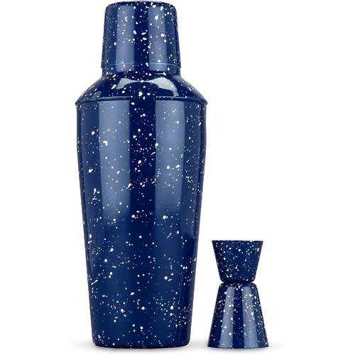 Enamel Cocktail Shaker and Jigger Set by Foster & Rye