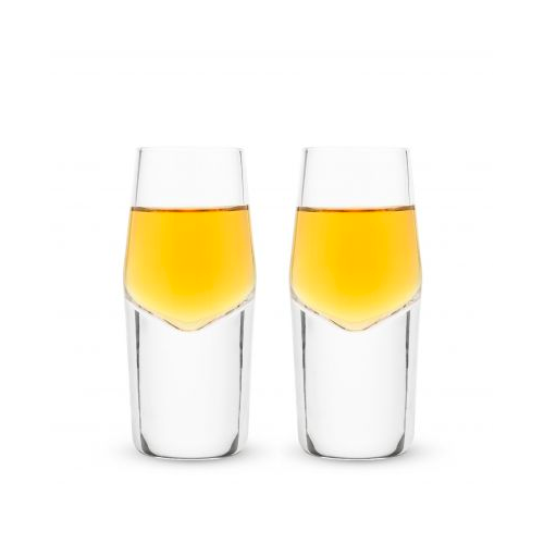 Viski Crystal Heavyweight Shot Glasses Set of 2