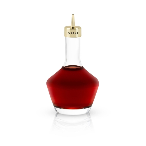 Belmont™ Bitters Bottle w/ Gold Dasher Top by Viski