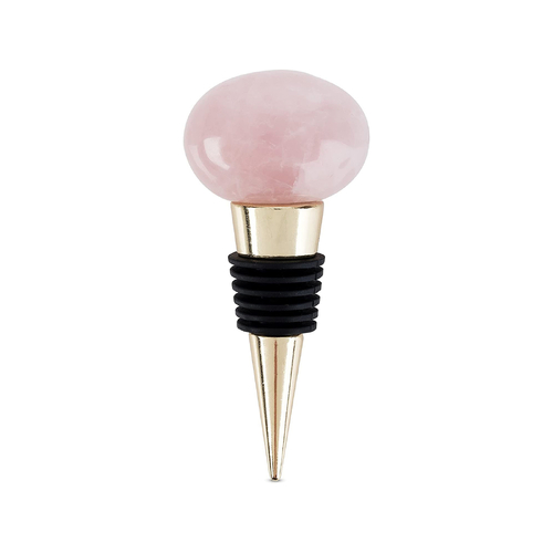 Rose Quartz Bottle Stopper by Twine