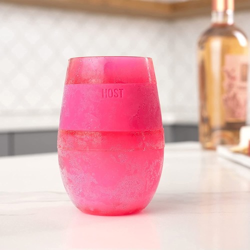 Wine FREEZE™ Translucent  Cooling Cups -Translucent Fuchsia