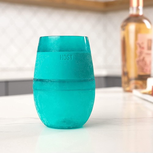 Wine FREEZE™ Translucent  Cooling Cups -Translucent Green