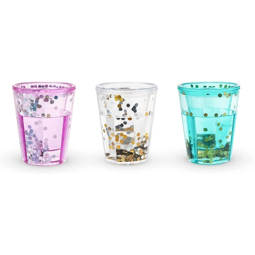 Mermaid Sparkle Glitter Shot Glasses by Blush