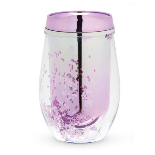 Mermaid Glitter Tumbler - Purple