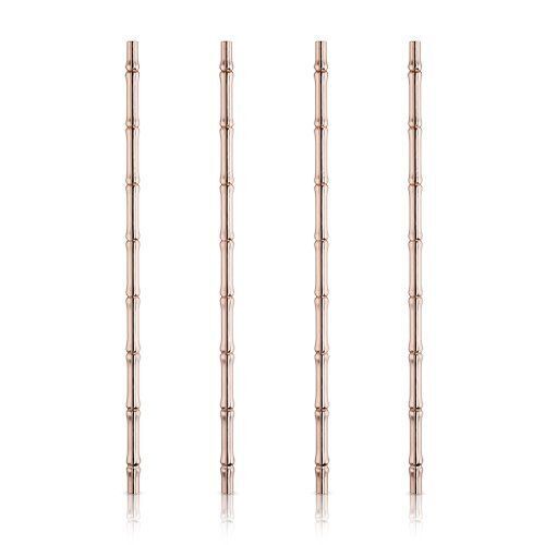 Bamboo Copper Straws by Viski