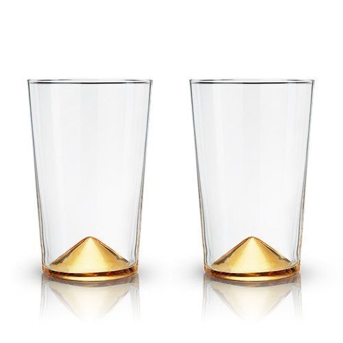 Gold Pointed Cocktail Tumblers by Viski