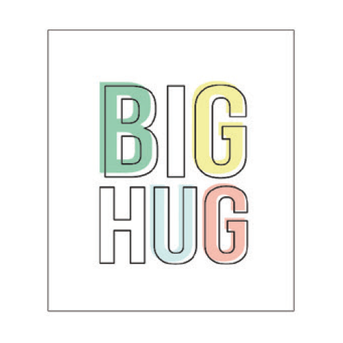 Big Hug Confetti Card 