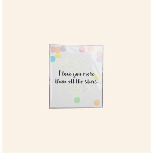 I Love You More Than All The Stars Confetti Card