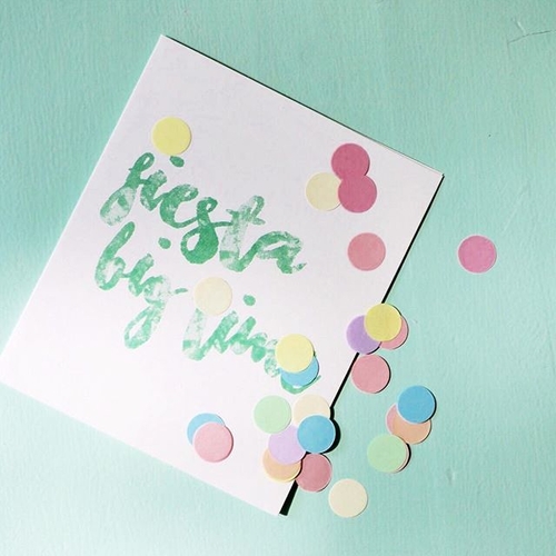 Fiesta Big Time Confetti Card 