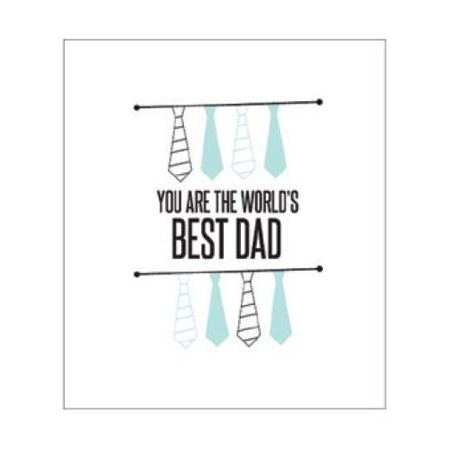 You Are The Worlds Best Dad Confetti Card
