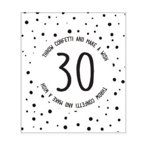 30 Confetti Card 