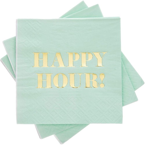 Happy Hour Cocktail Napkin by Cakewalk