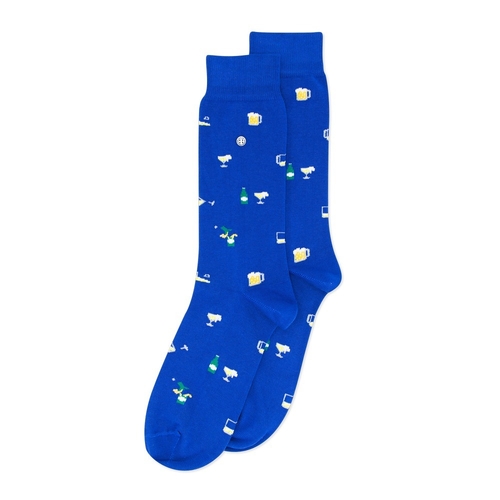 Beer Blue Socks - Medium