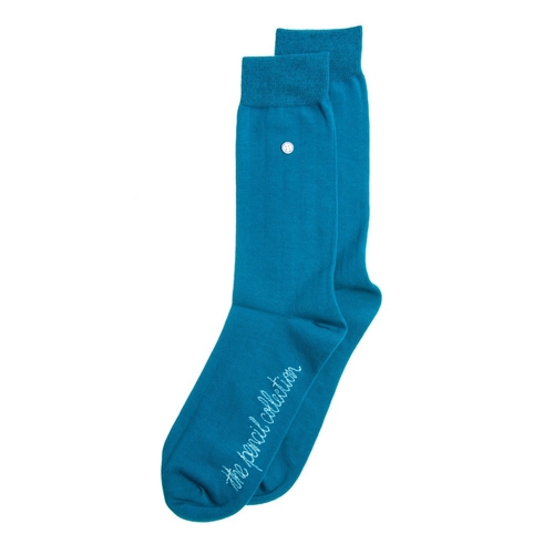 Pencil Classic Dark Mint Socks - Medium