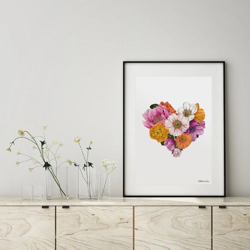 Botanical Heart Art Print