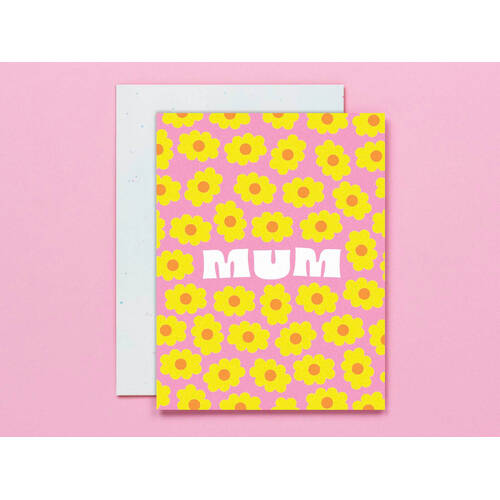 Mum Blooms Greeting Card 