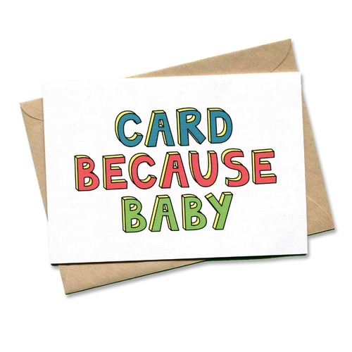 Card Because Baby