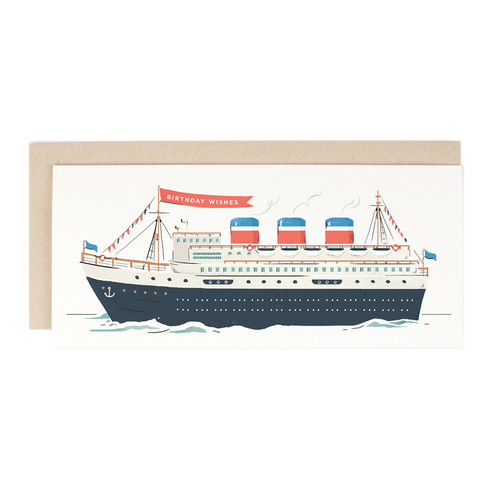 Birthday Oceanliner NO. 10 card