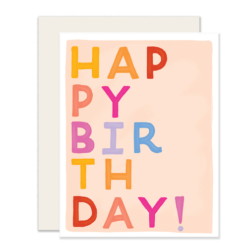 Birthday Block Letters