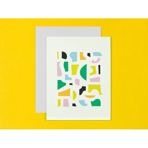 Hillgrove Abstract Pieces Pattern Greeting Card