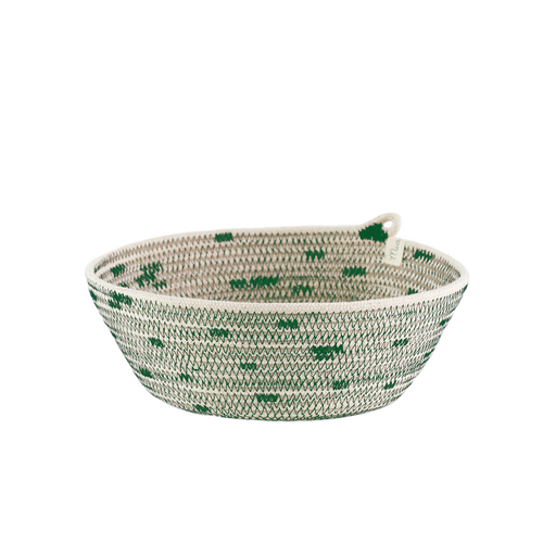 Greenery Stitched Bowl Medium