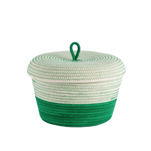 Greenery Lidded Basket
