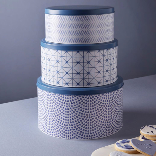 The Cerulean Collection - Set of 3 Cake Tins