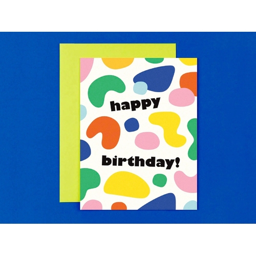 Blobby Birthday Shapes No.1 Card