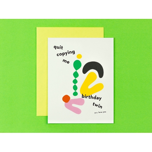 Birthday Twin Card