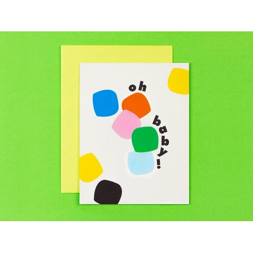 Oh Baby! Tumbling Blocks Greeting Card