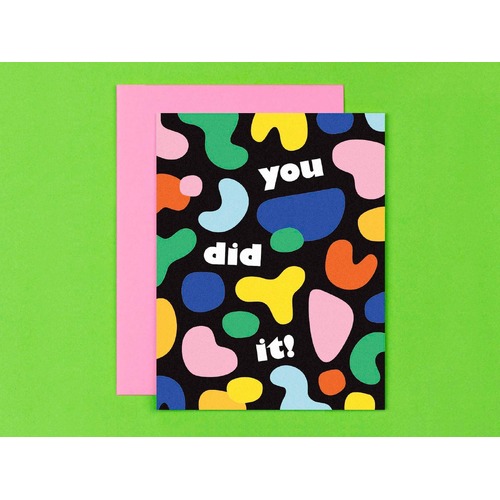 You Did It Shapes Card